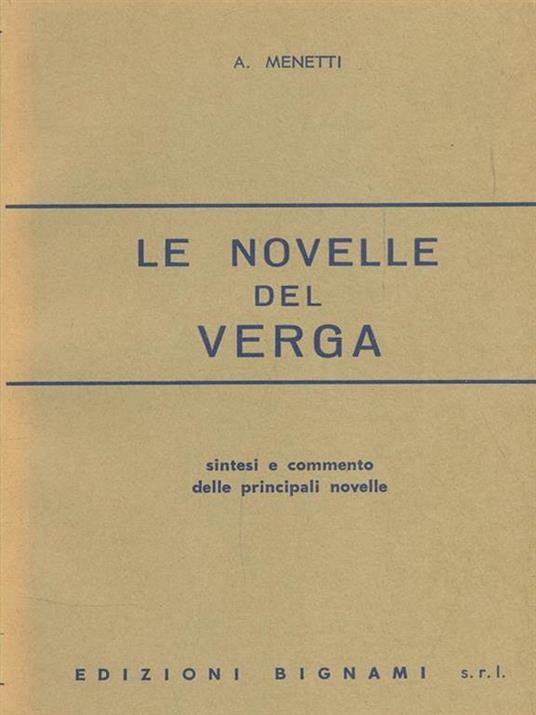 Le novelle del Verga - A. Menetti - 5