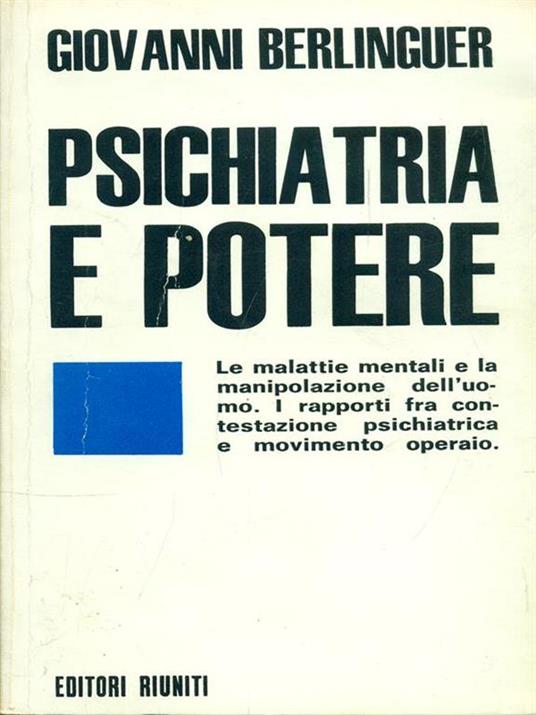 Psichiatria e potere - Giovanni Berlinguer - 6