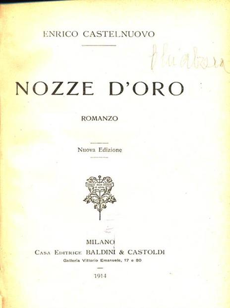 Nozze d'oro - Enrico Castelnuovo - 10
