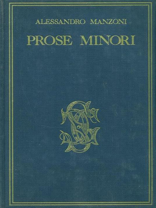 Prose minori - Alessandro Manzoni - 2