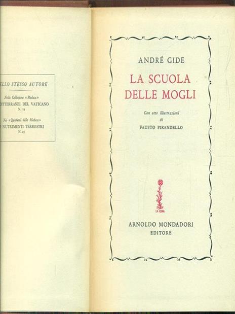 La scuola delle mogli - André Gide - copertina