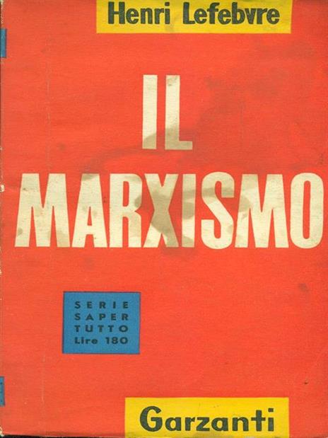 Il marxismo - Henri Lefebvre - copertina