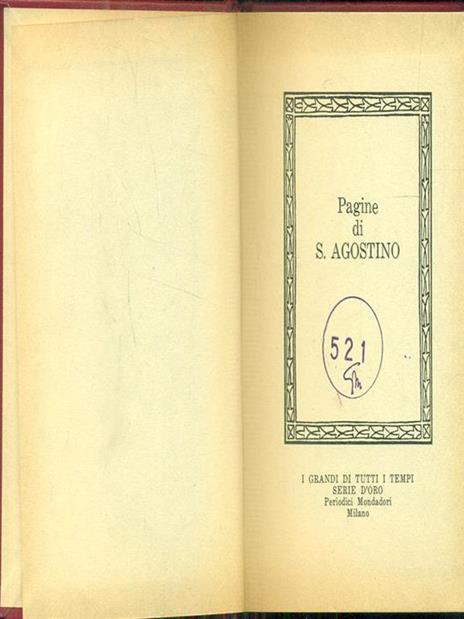 Pagine - Agostino (sant') - copertina