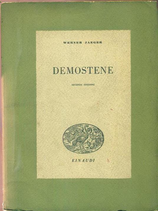 Demostene - Werner Jaeger - copertina