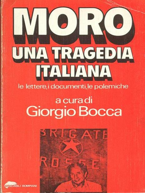 Moro: una tragedia Italiana - Giorgio Bocca - copertina