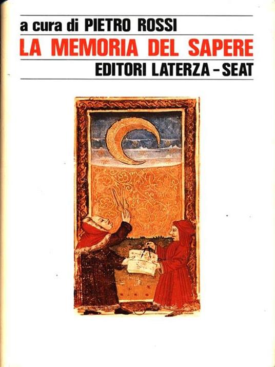 La memoria del sapere - Pietro Rossi - copertina