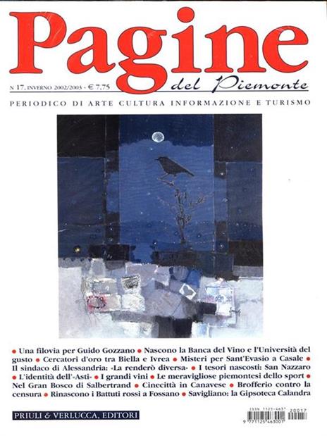 Pagine del Piemonte. N. 17Inverno 2002 2003 - copertina