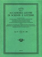 Atti della Accademia Ligure di Scienze e Lettere. Serie VI. Vol. IX. 2006