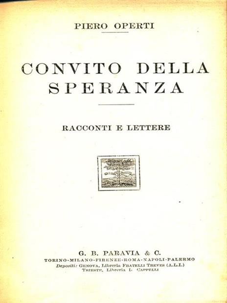 Convito della speranza - Piero Operti - 9