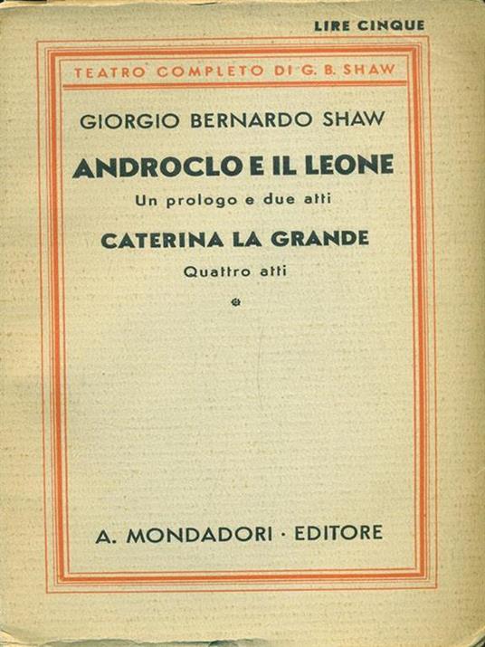 Androclo e il leone Caterina la grande - George Bernard Shaw - 5