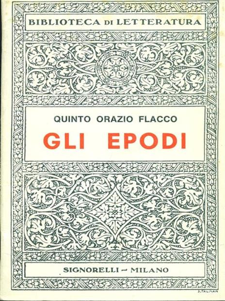 Gli epodi - Q. Flacco Orazio - 2