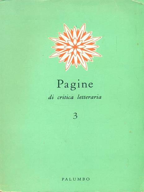 Pagine di critica letteraria 3 - Paolo Acrosso - copertina