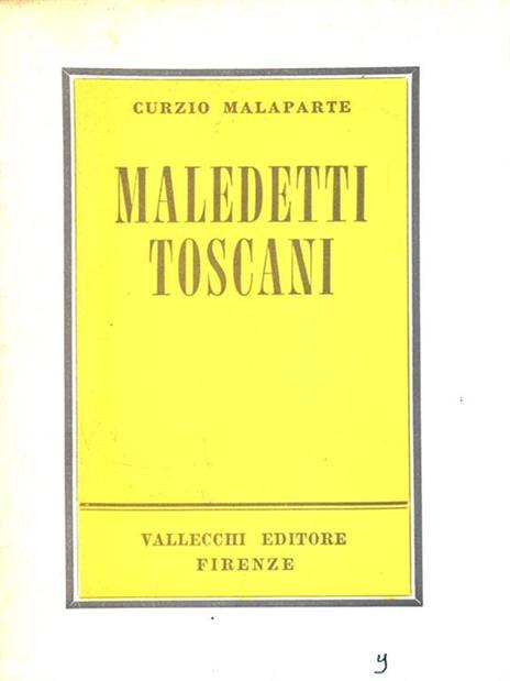 Maledetti Toscani - Curzio Malaparte - copertina