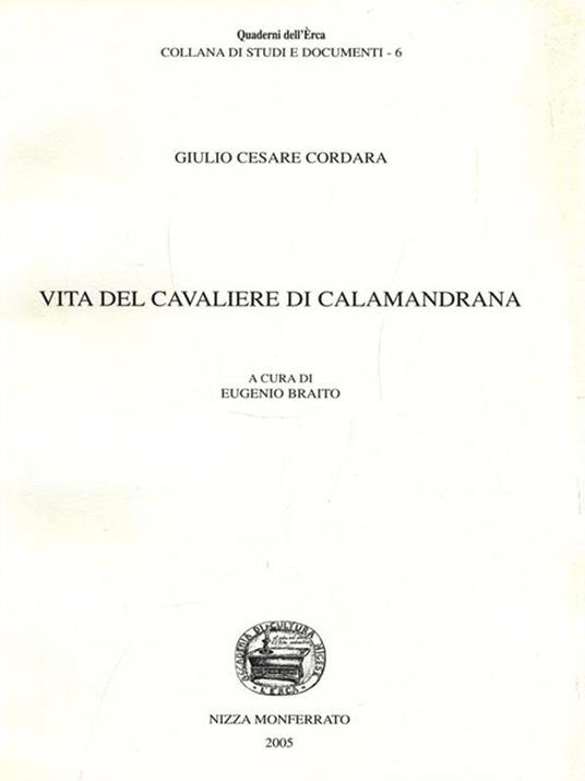 Vita del Cavaliere di Calamandrana - Giulio Cesare - copertina