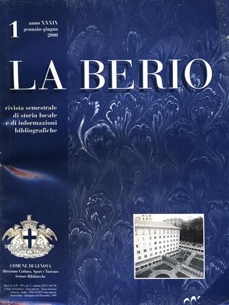 La Berio 1. Gennaio giugno 2000 - copertina