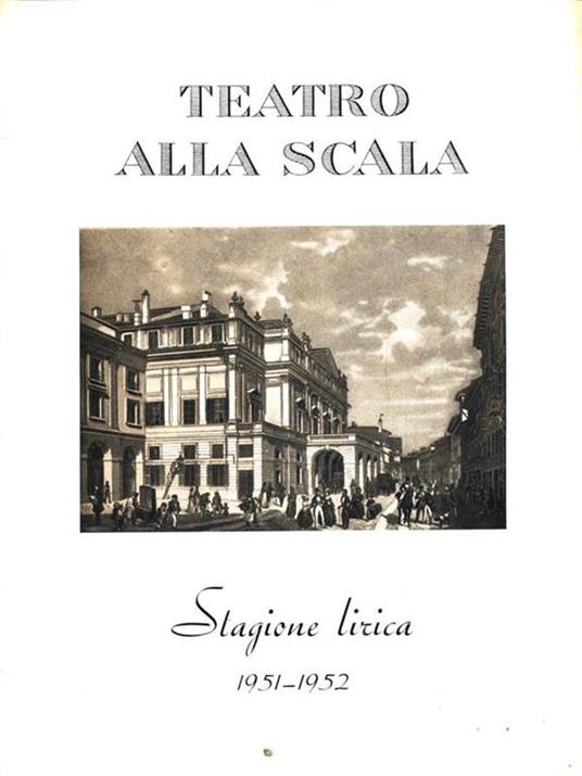 Stagione lirica 1951-1952: I maestri cantori di Norimberga - Richard Wagner - copertina