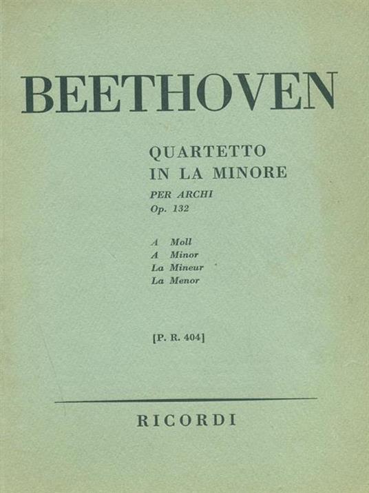 Quartetto in La minore - Ludwig van Beethoven - 2