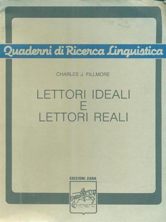Quaderni ricerca linguistica 3. Lettoriideali e lettori reali - 7