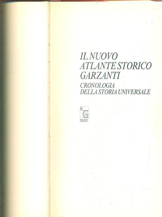 Il nuovo atlante storico garzanti - Libro Usato - Garzanti Libri 