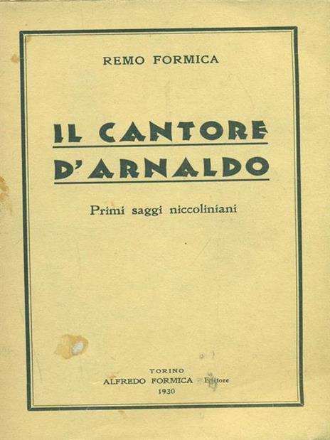 Il cantore d'Arnaldo - Remo Formica - 8