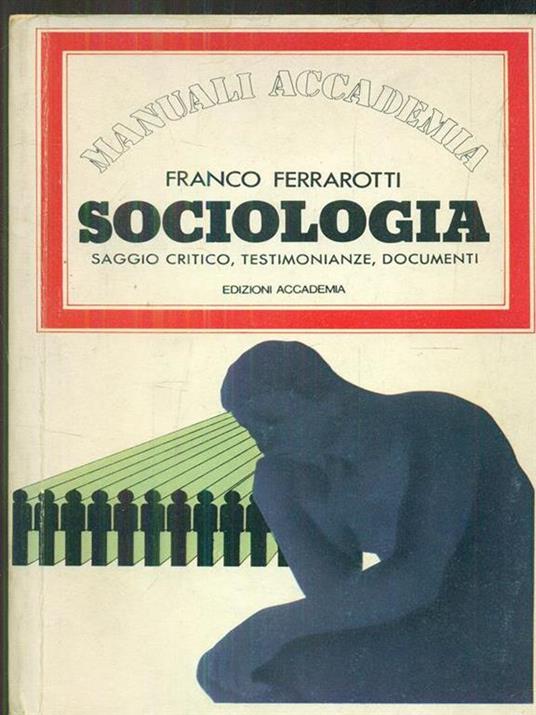 Sociologia - Franco Ferrarotti - copertina
