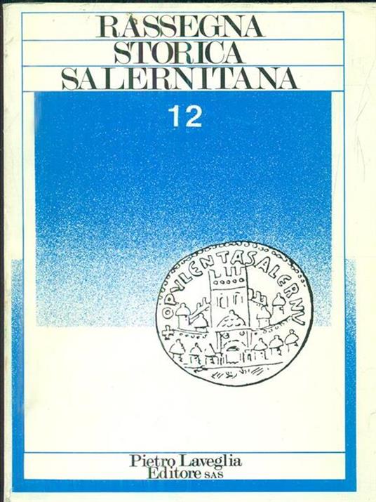 Rassegna storica salernitana 12 / 32843 - copertina