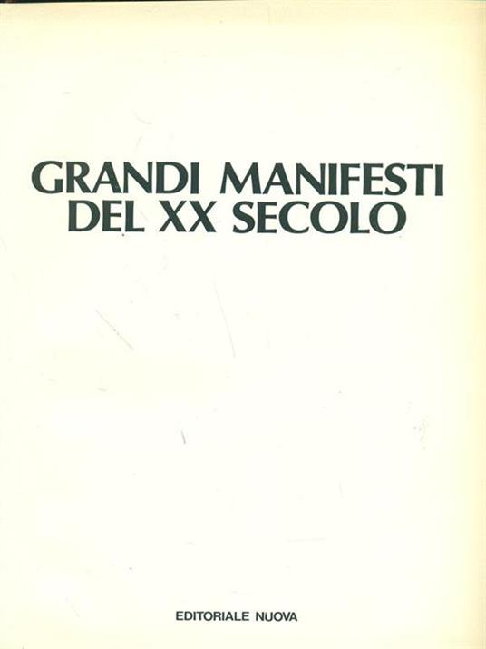 Grandi manifesti del XX secolo - copertina