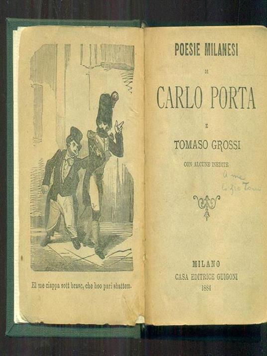 Poesie milanesi - Carlo Porta - 2