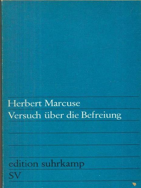 Versuch uber die befreiung - Herbert Marcuse - copertina