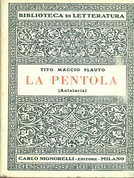 La pentola - T. Maccio Plauto - 8