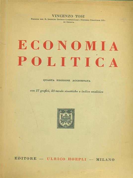 Economia politica - Vincenzo Tosi - 2