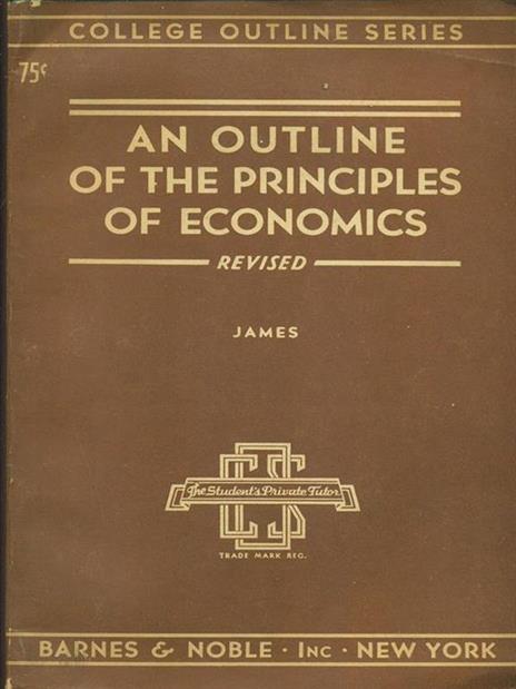 An outline of the principles of economics - copertina