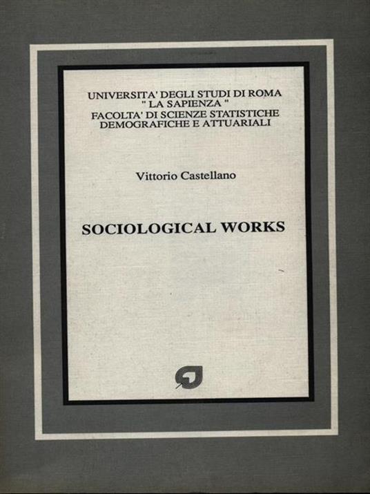 Sociological works - Vittorio Castellano - 2