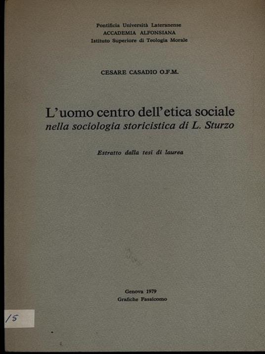 L' uomo centro dell'etica sociale - Cesare Casadio - 4