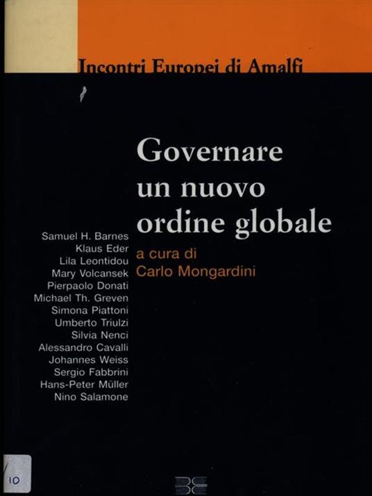 Governare un nuovo ordine globale - Carlo Mongardini - 6