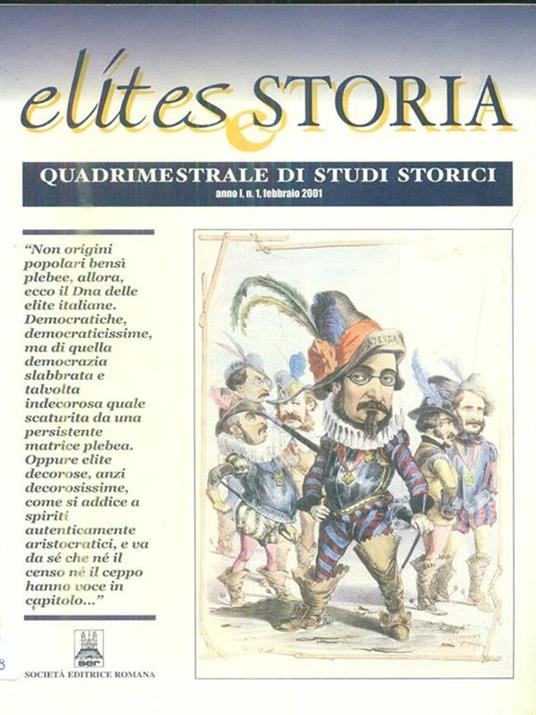 Elites storia. anno I n1 / febbraio 2001 - copertina