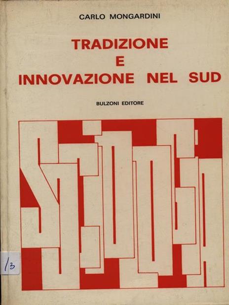 Tradizione e innovazione nel Sud - Carlo Mongardini - copertina