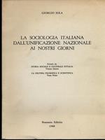 La sociologia italiana dall'unificazione nazionale ai nostri giorni. Estratto