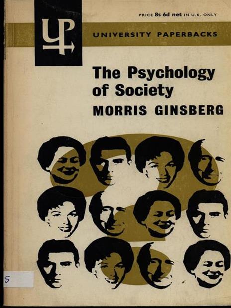 The psychology of society - Morris Ginsberg - copertina