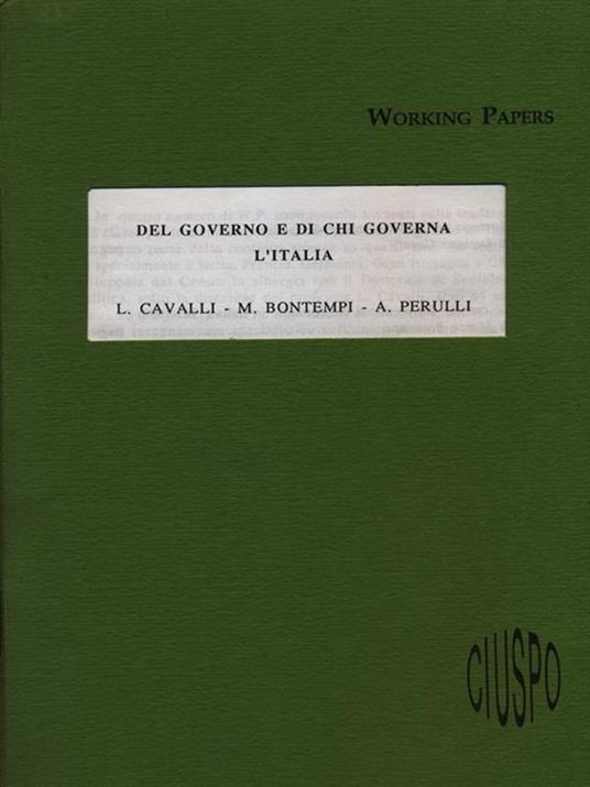 Del governo e di chi governa l'Italia - 4