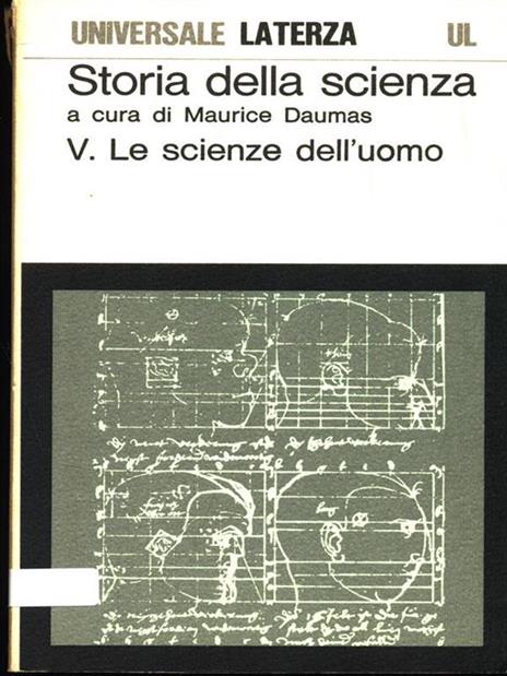 Storia della Scienza V. Le scienze dell'uomo - Maurice Daumas - copertina