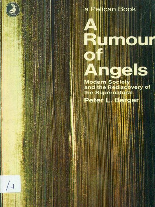 A rumour of angels - Peter L. Berger - 4