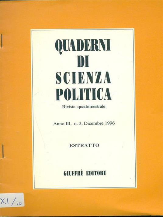 Quaderni di scienza politica - 6