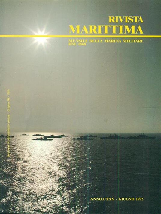 Rivista marittima 6 / giugno 1992 - copertina