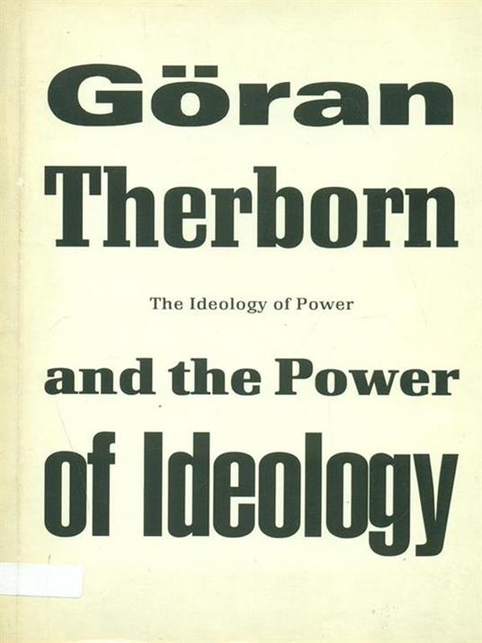 The ideology of Power and the Power of Ideology - copertina