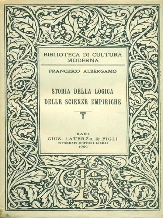 Storia della logica delle scienze empiriche - Francesco Albergamo - 3