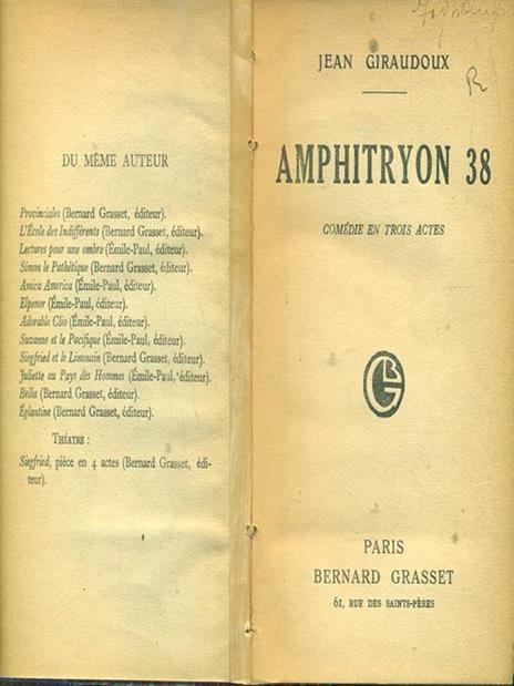 Amphitryon 38 - Jean Giradoux - 5