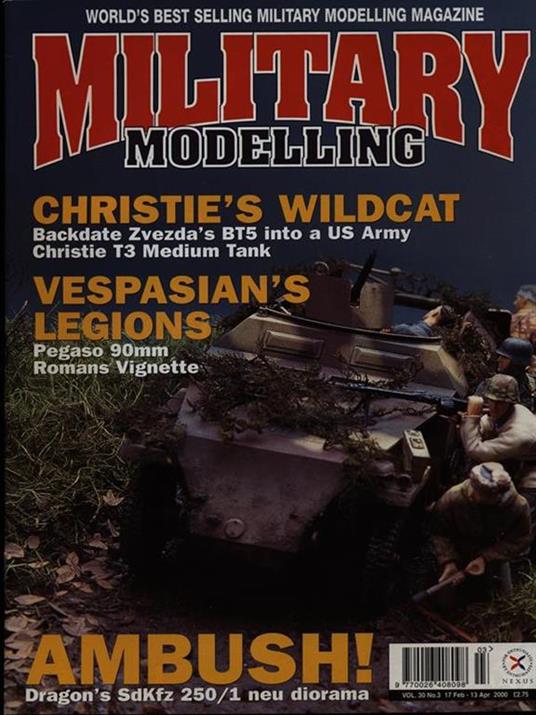 Military modelling vol 30 n. 3/17 feb-13 apr. 2000 - copertina