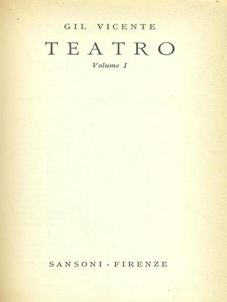 Teatro I-II - Gil Vicente - 2