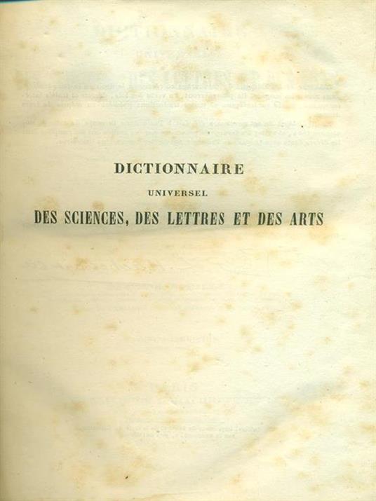 Dictionnaire universel - Marie Nicolas Bouillet - copertina